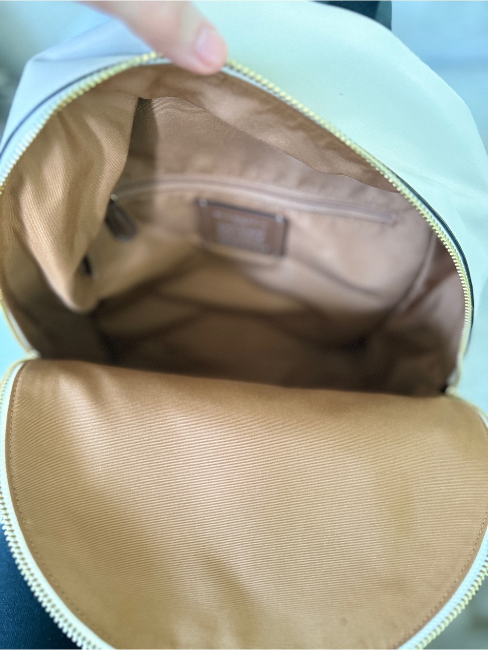 Coach Medium Charlie Backpack with varsity stripe. A must for summer essentials - Picture 4 of 8